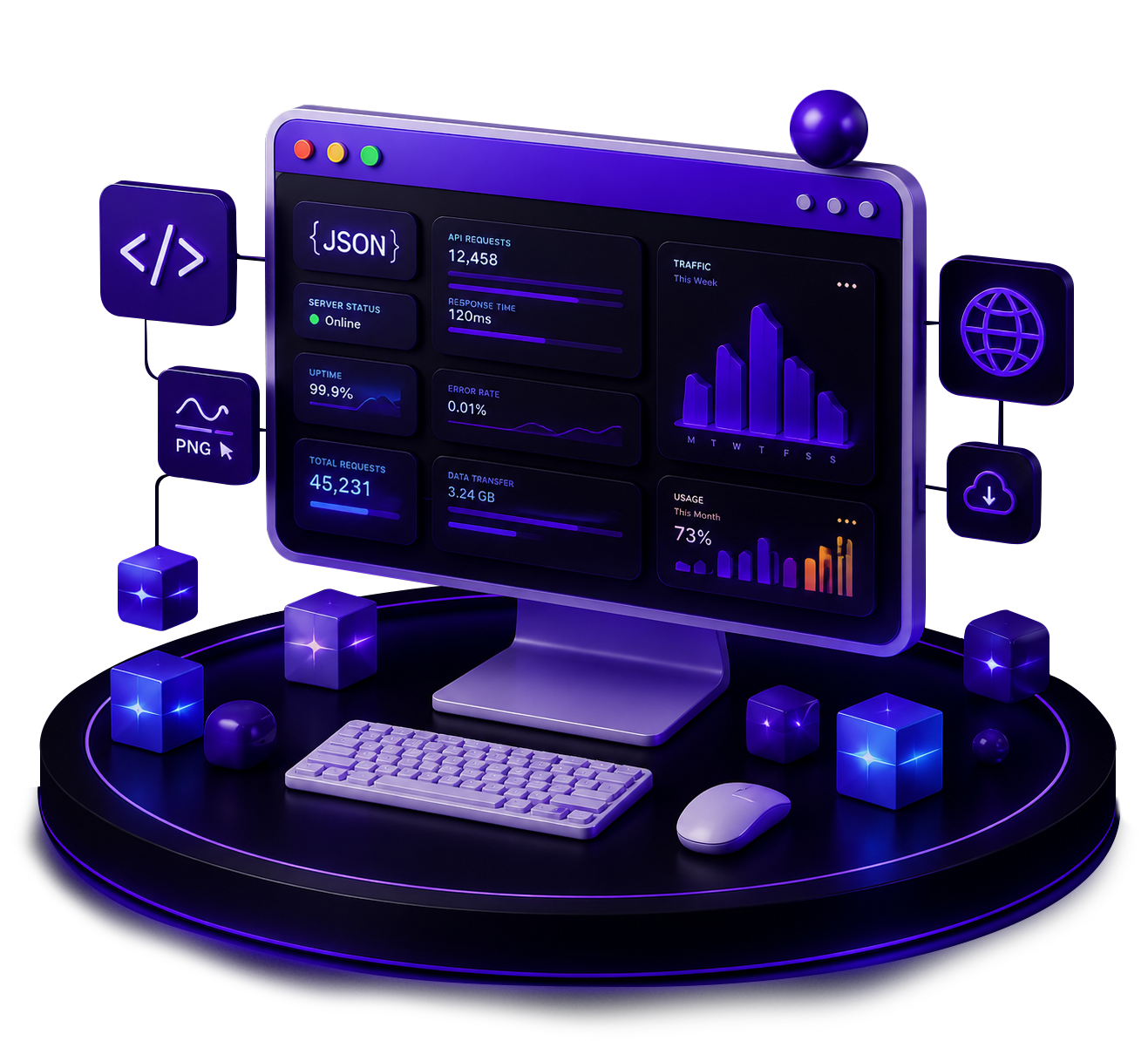 Web design illustration